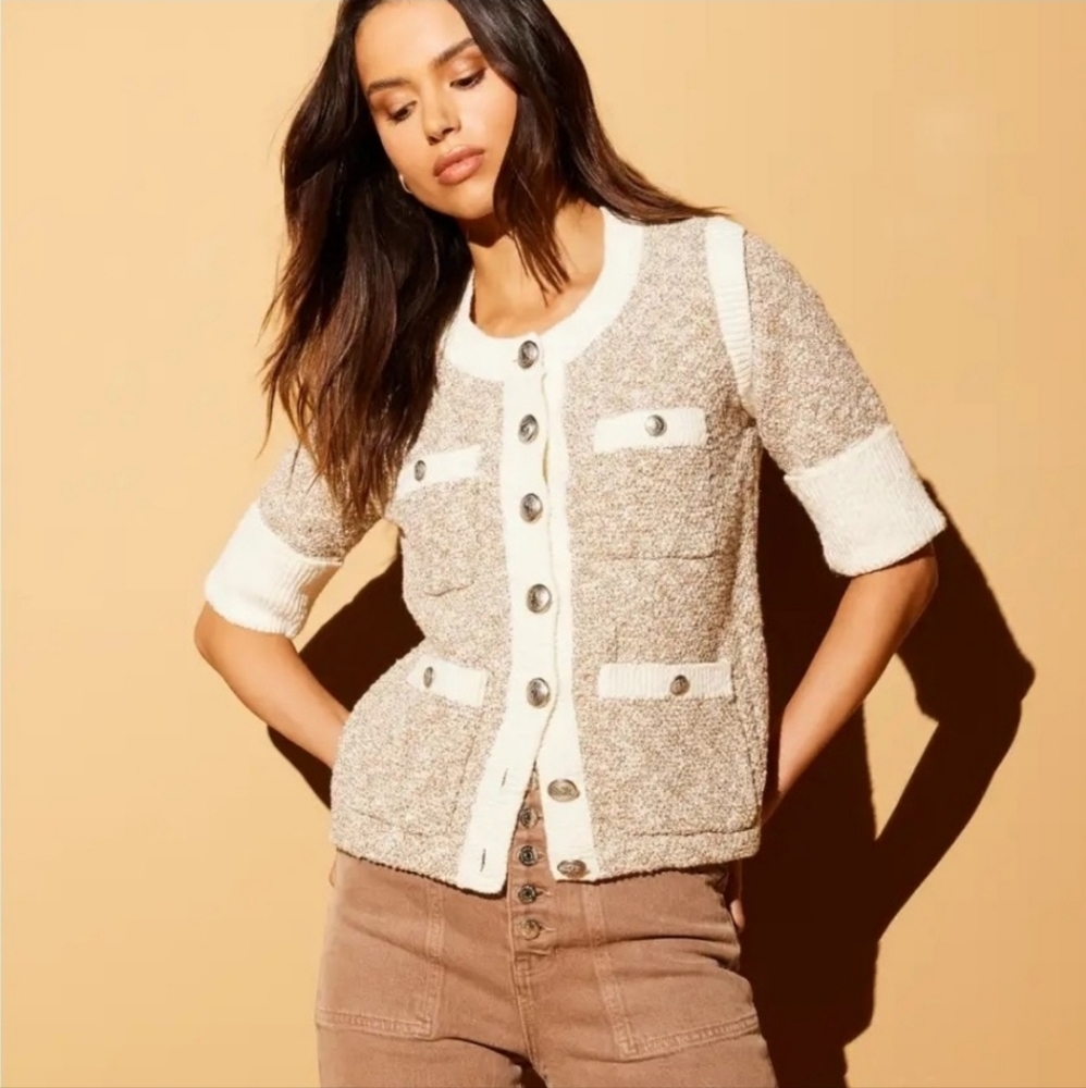 Veronica Beard Kaufman Cotton Blend Knit